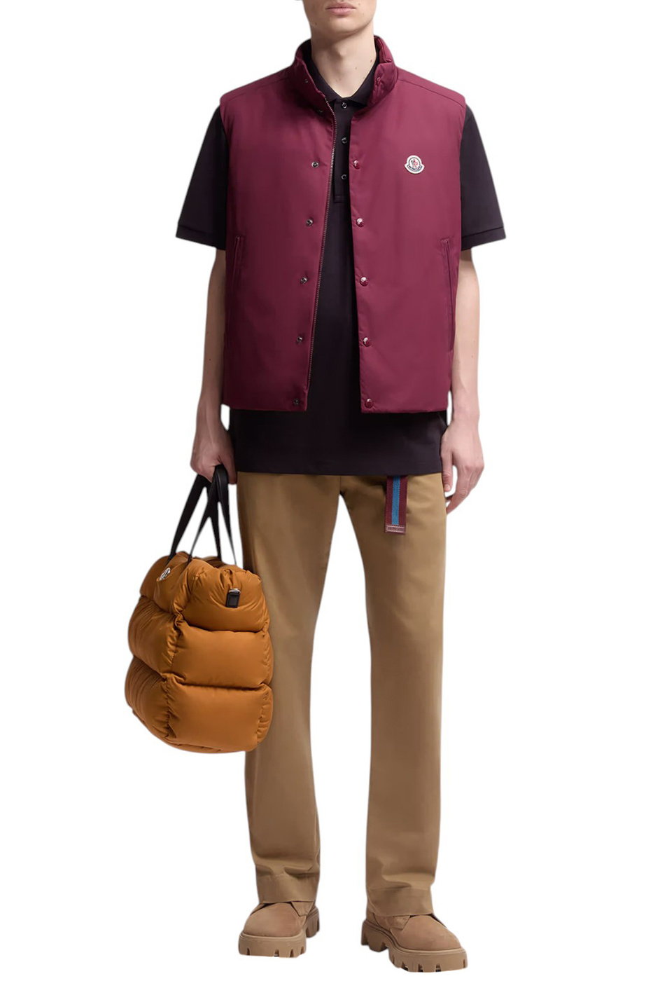 Мужской Moncler Поло из хлопка (цвет ), артикул K20918A00002-89A16 | Фото 2