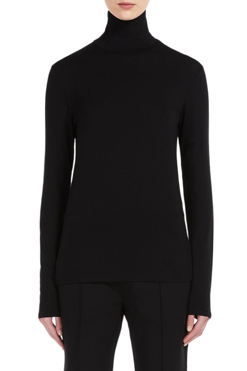 Женский Weekend Max Mara Водолазка однотонная MULTIF (цвет черный), артикул 2359460333 | Фото 3