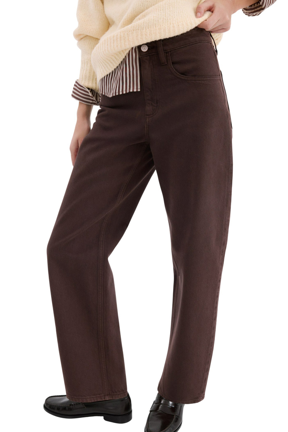 Женский Mango Джинсы BET из хлопка (цвет ), артикул 27913340 | Фото 3