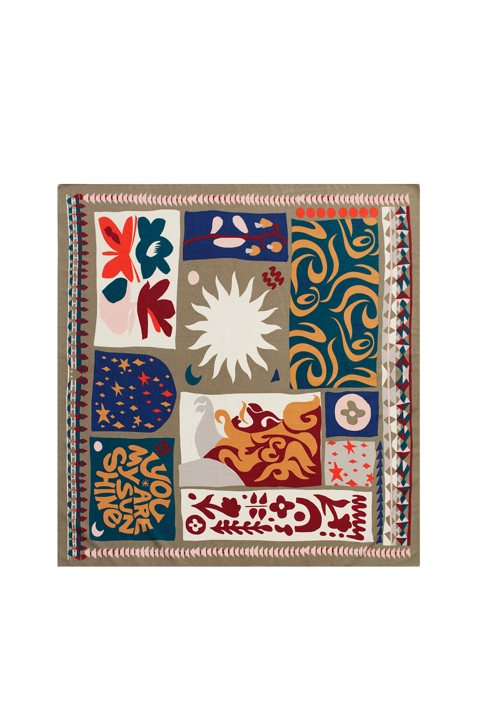 Parfois Квадратный платок с принтом (цвет ), артикул 194052 | Фото 2