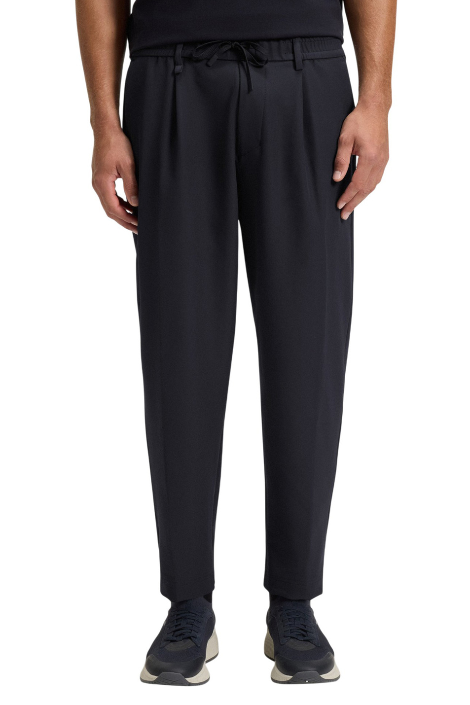 Брюки с эластичным поясом|Основной цвет:Синий Мужской BOSS Брюки с эластичным поясом (цвет ), артикул 50539085 | Фото 3