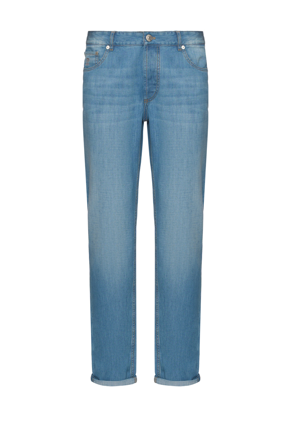 Мужской Brunello Cucinelli Джинсы однотонные (цвет ), артикул ME645B3210 | Фото 1