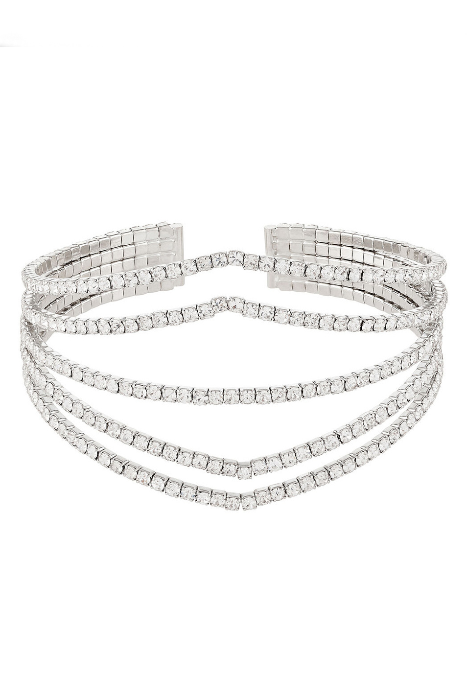 Женский Accessorize Многополосный браслет-манжета с кристаллами (цвет ), артикул 884115 | Фото 1