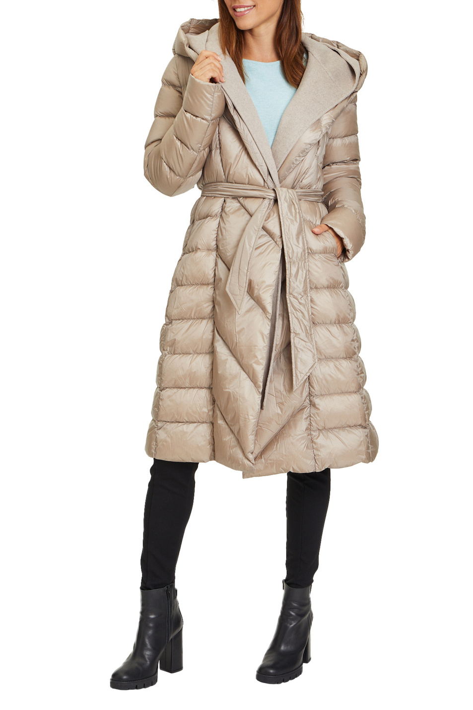 Женский Betty Barclay Стеганое пальто с поясом и пуховым наполнителем (цвет ), артикул 7366/1537 | Фото 4