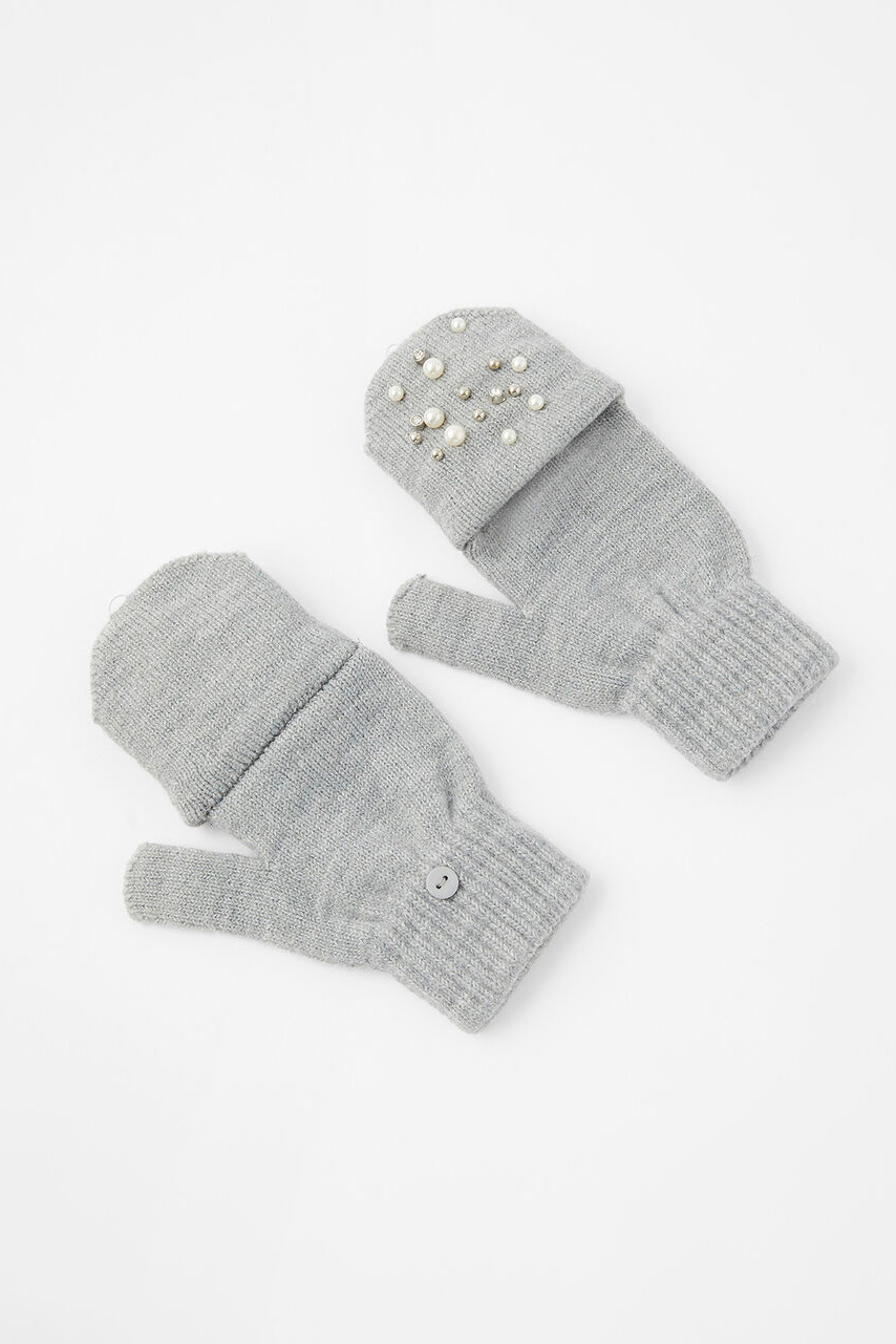 Женский Accessorize Митенки с искусственным жемчугом и кристаллами (цвет ), артикул 992020 | Фото 2