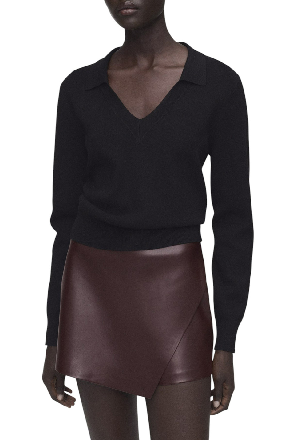 Женский Mango Юбка-шорты CANDY из искусственной кожи (цвет ), артикул 17065161 | Фото 3