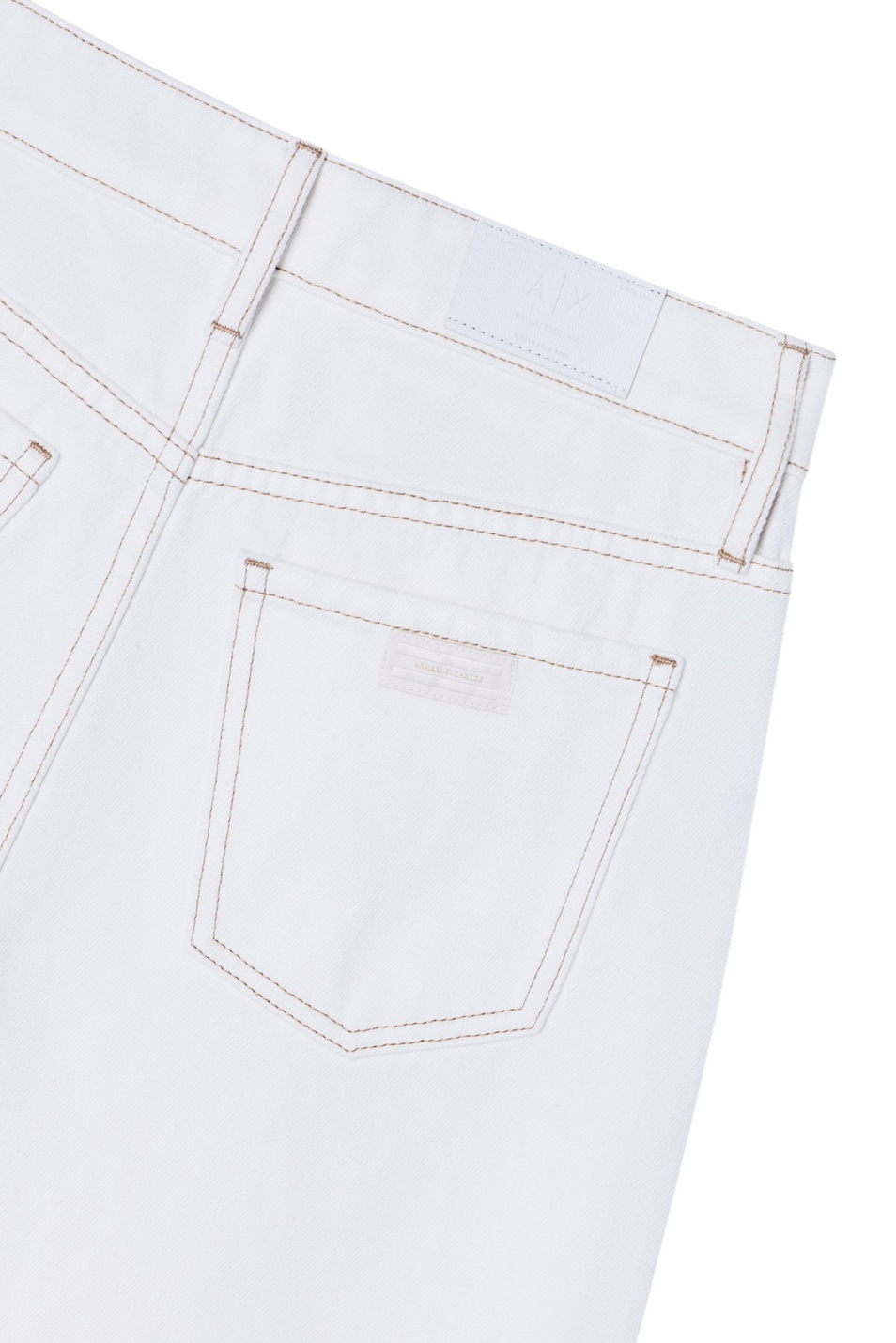 Джинсы из хлопка однотонные|Основной цвет:Белый Женский Armani Exchange Джинсы из хлопка однотонные (цвет ), артикул XW000100-AF21335 | Фото 4