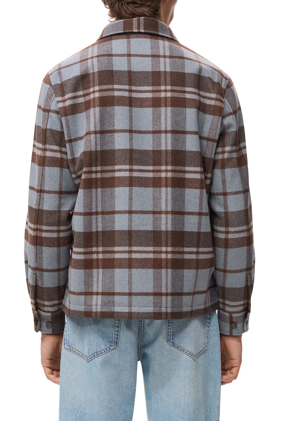 Мужской Mango Man Рубашка DRUM в клетку (цвет ), артикул 27071225 | Фото 4