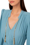 Elisabetta Franchi Платье с металлическими кисточками на воротнике ( цвет), артикул AB32431E2 | Фото 4