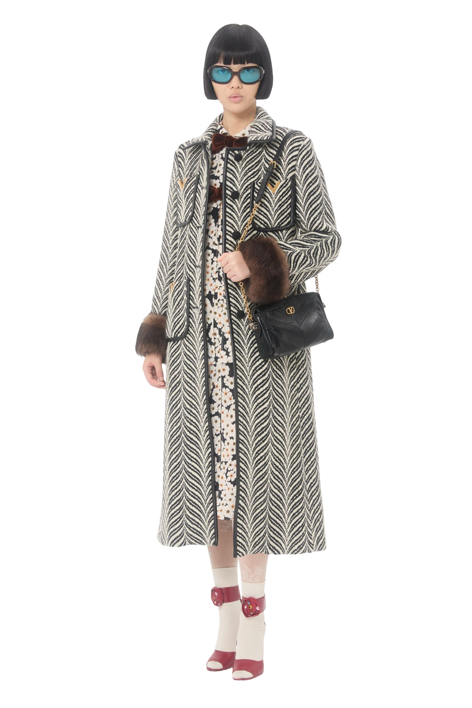 Сумка Panthea из натуральной кожи|Основной цвет:Черный Женский Valentino Сумка Panthea из натуральной кожи (цвет ), артикул 9W2B0S99UYF | Фото 8