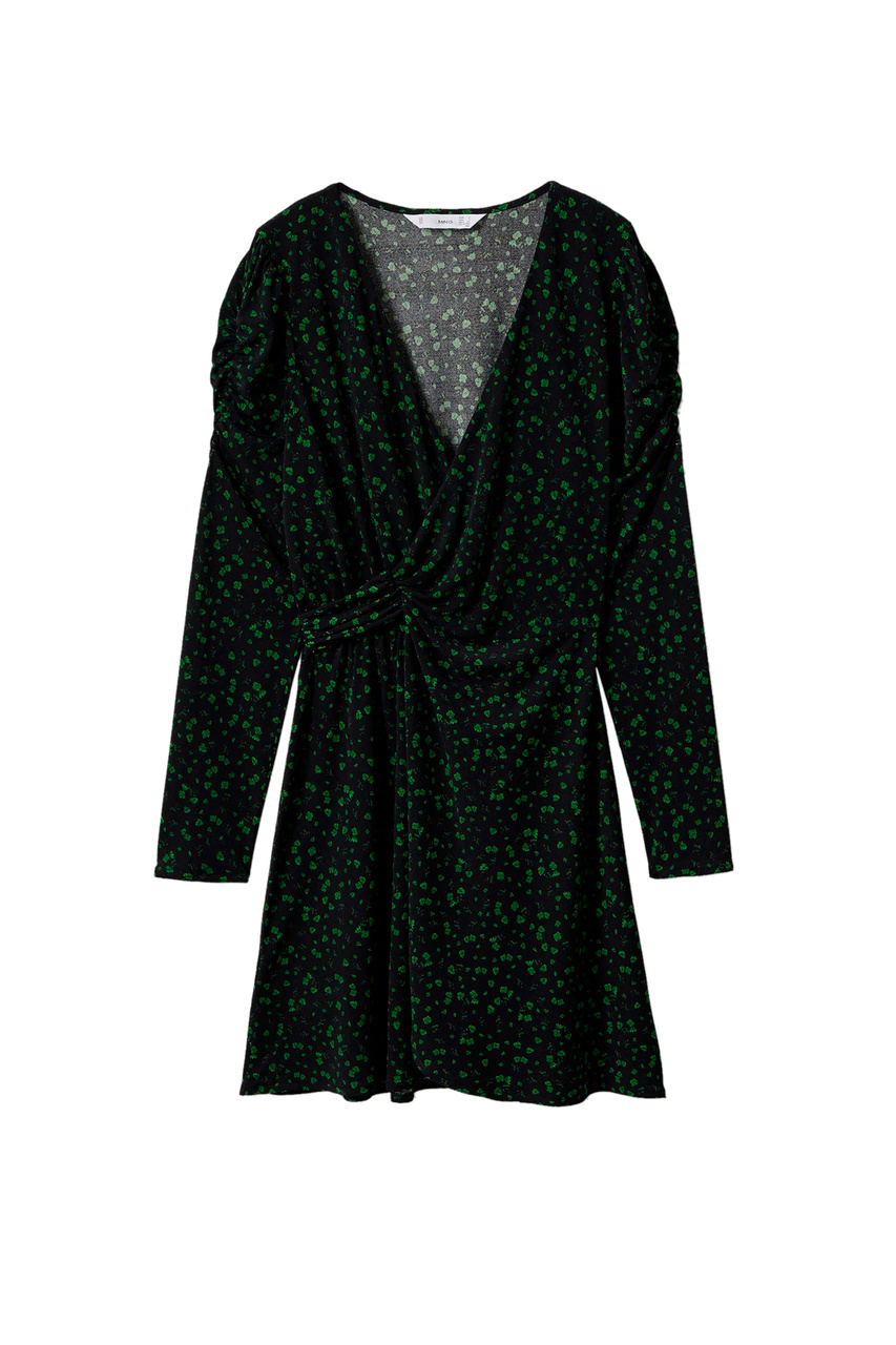 Платье MOSS2 с запахом|Основной цвет:Зеленый|Артикул:27961119 | Фото 1