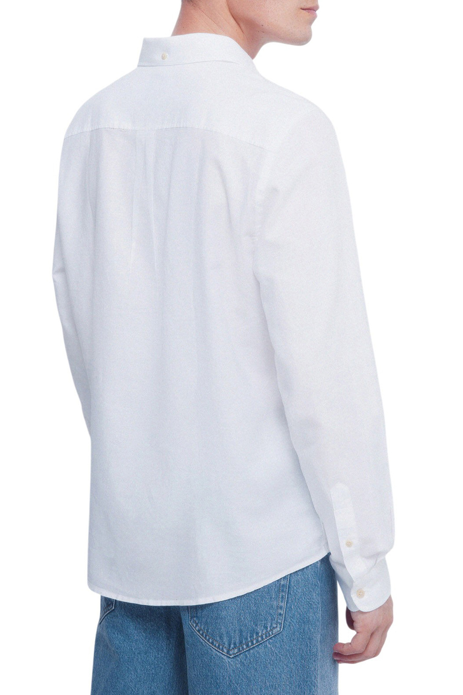 Рубашка из натурального хлопка|Основной цвет:Белый Мужской Springfield Рубашка из натурального хлопка (цвет ), артикул 0272784 | Фото 4