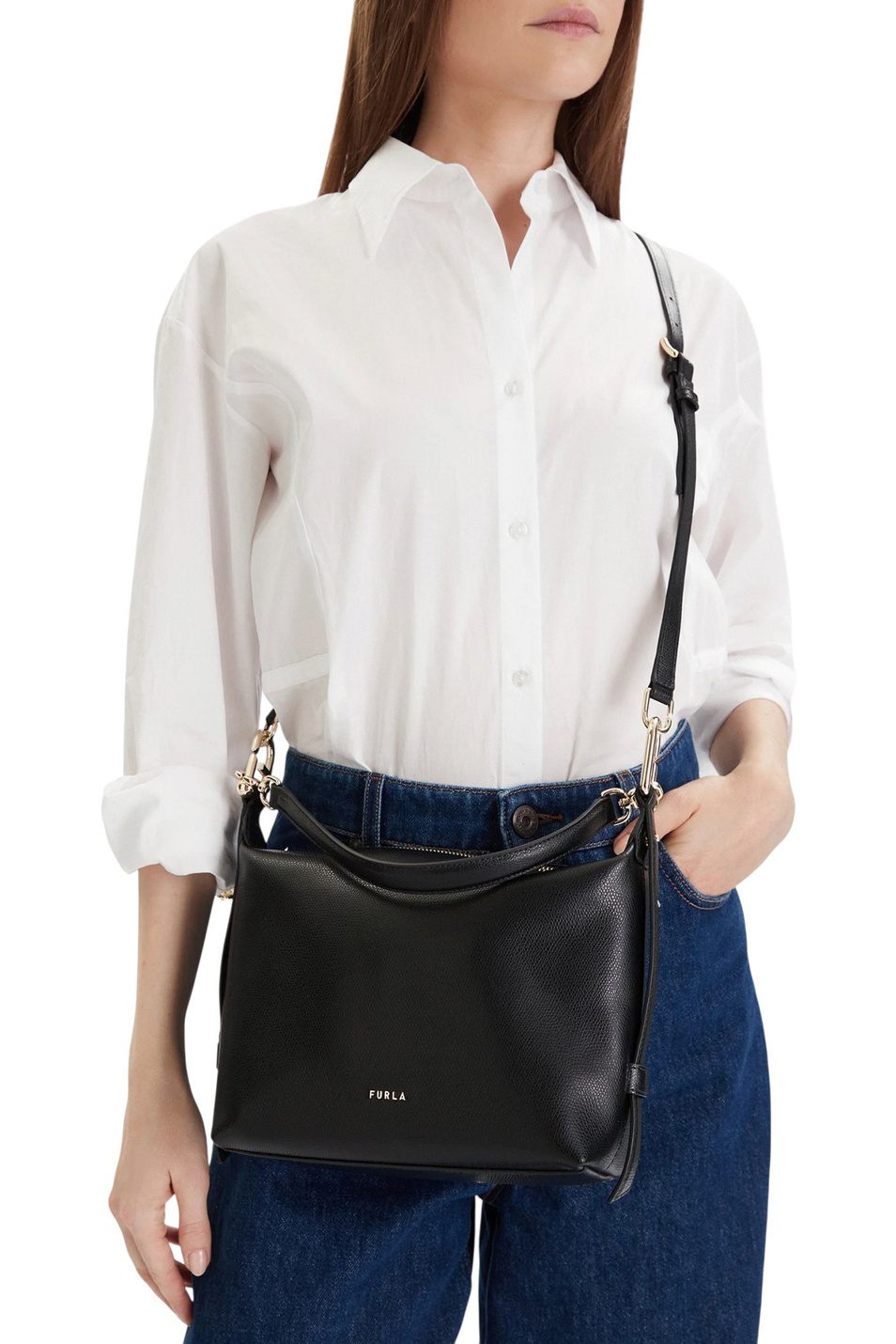 Женский Furla Сумка TONIE MINI из натуральной кожи (цвет ), артикул WE00877-A.0023 | Фото 5