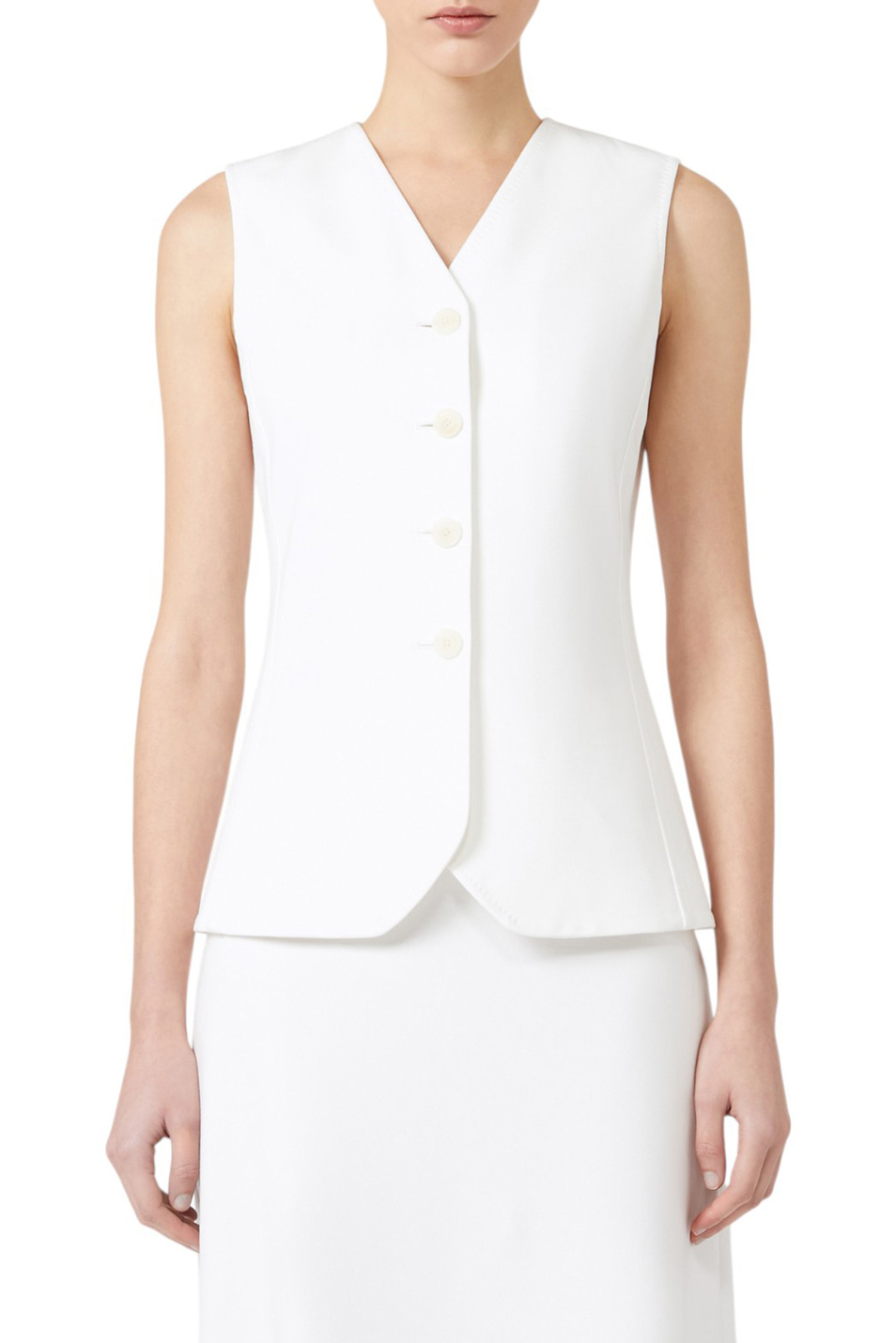 Женский Max Mara Жилет FORNOVO однотонный (цвет ), артикул 2521916011 | Фото 3
