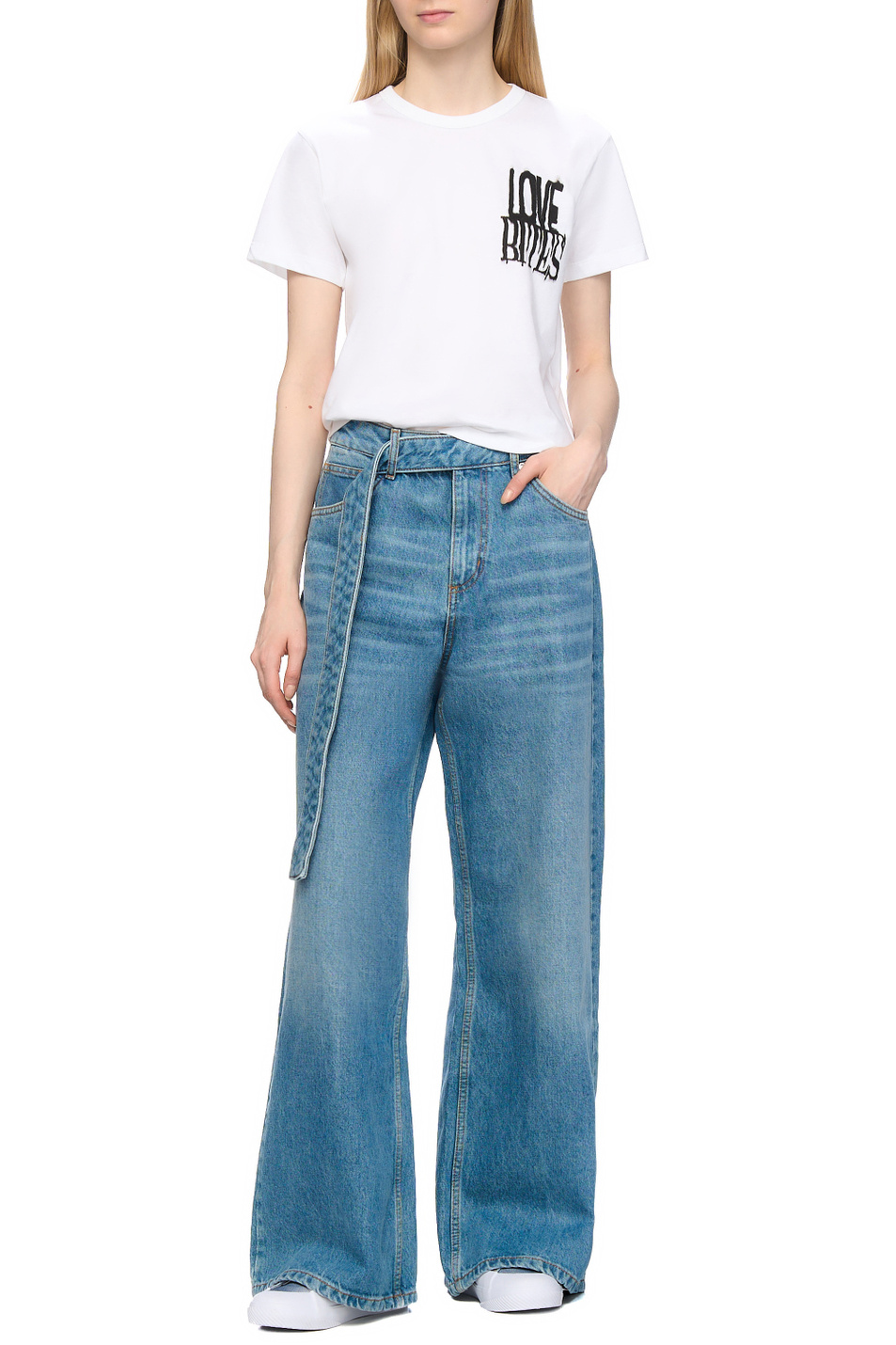 Женский HUGO Футболка Destrel из хлопка (цвет ), артикул 50528015 | Фото 3