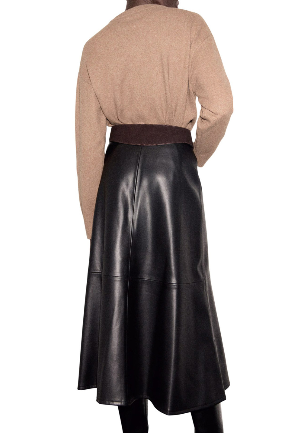 Джемпер MARIANO с круглым вырезом|Основной цвет:Коричневый Женский Mango Джемпер MARIANO с круглым вырезом (цвет ), артикул 17007790 | Фото 4