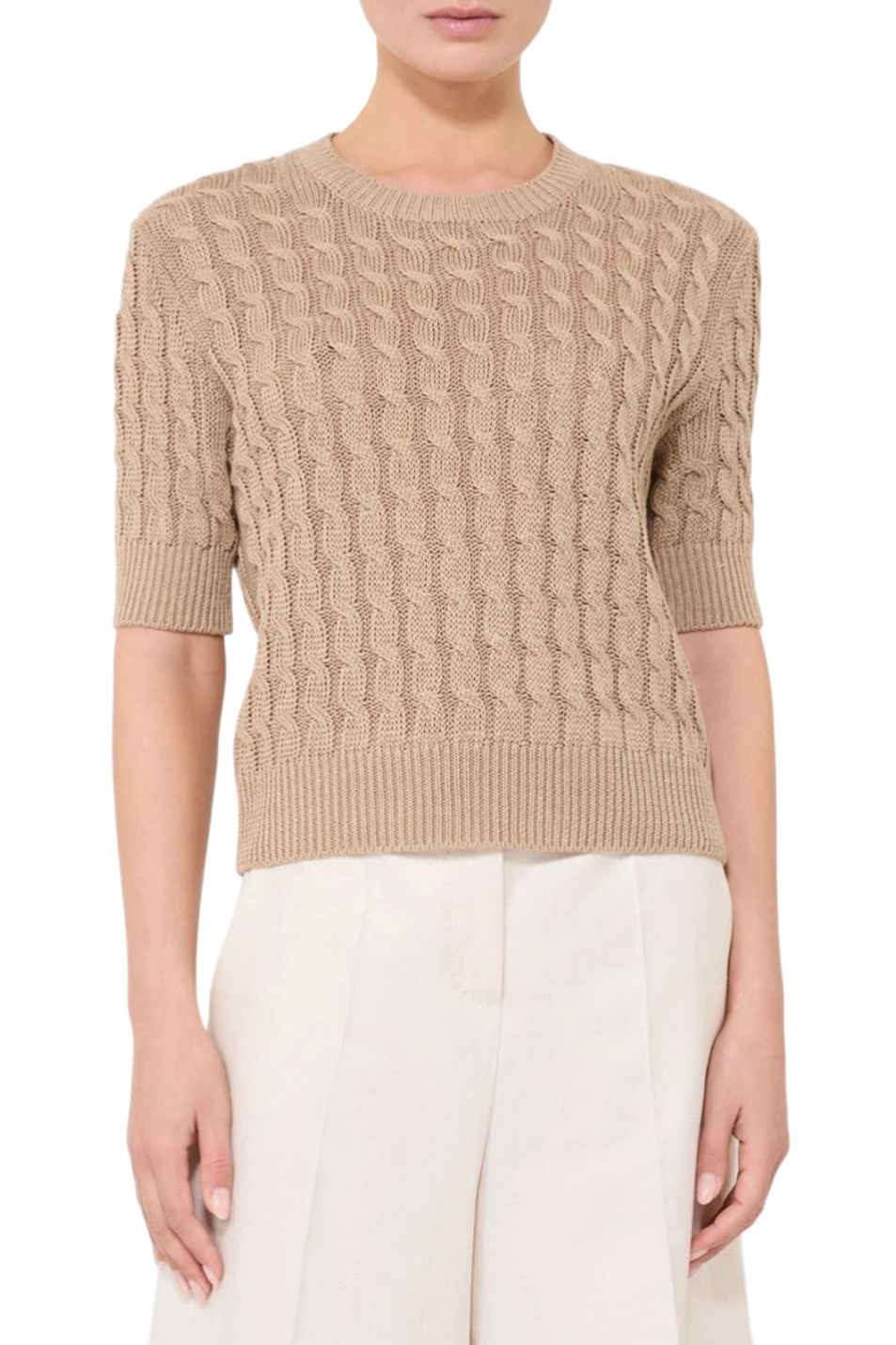 Женский Max Mara Джемпер TALAMO крупной вязки (цвет ), артикул 2611361072 | Фото 4