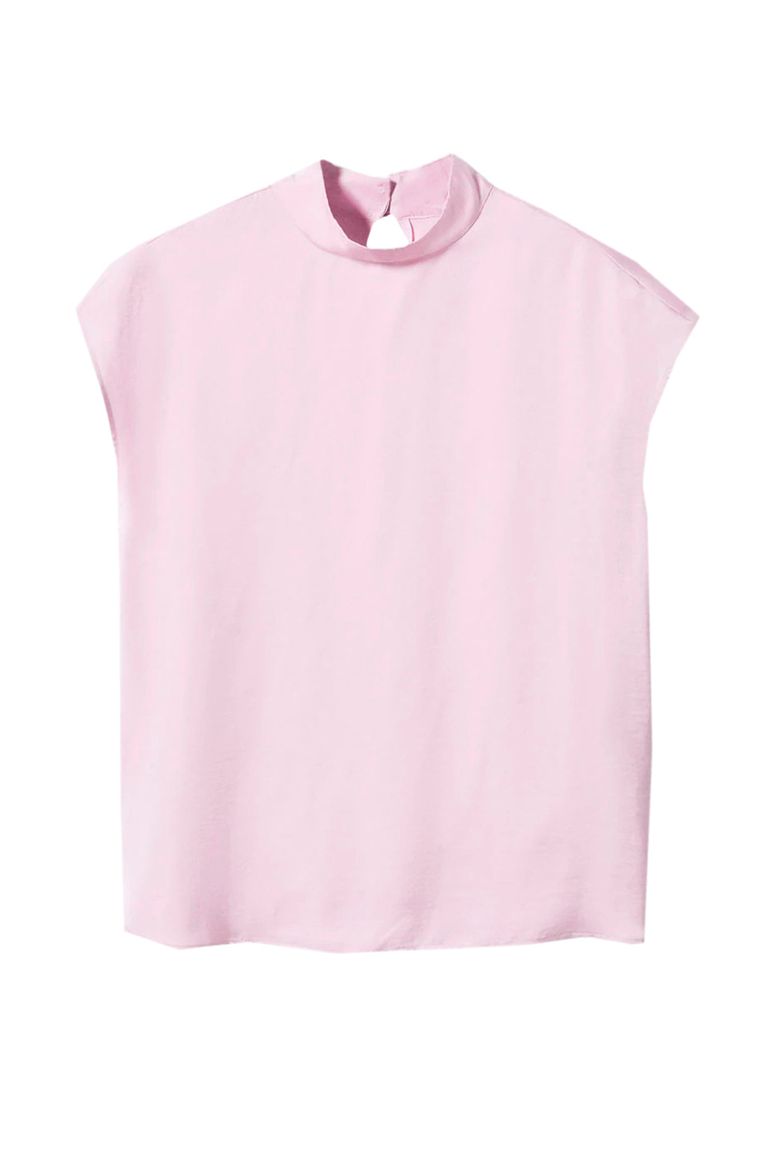 Блузка TAMMY с воротником-стойкой|Основной цвет:Розовый|Артикул:47025855 | Фото 1