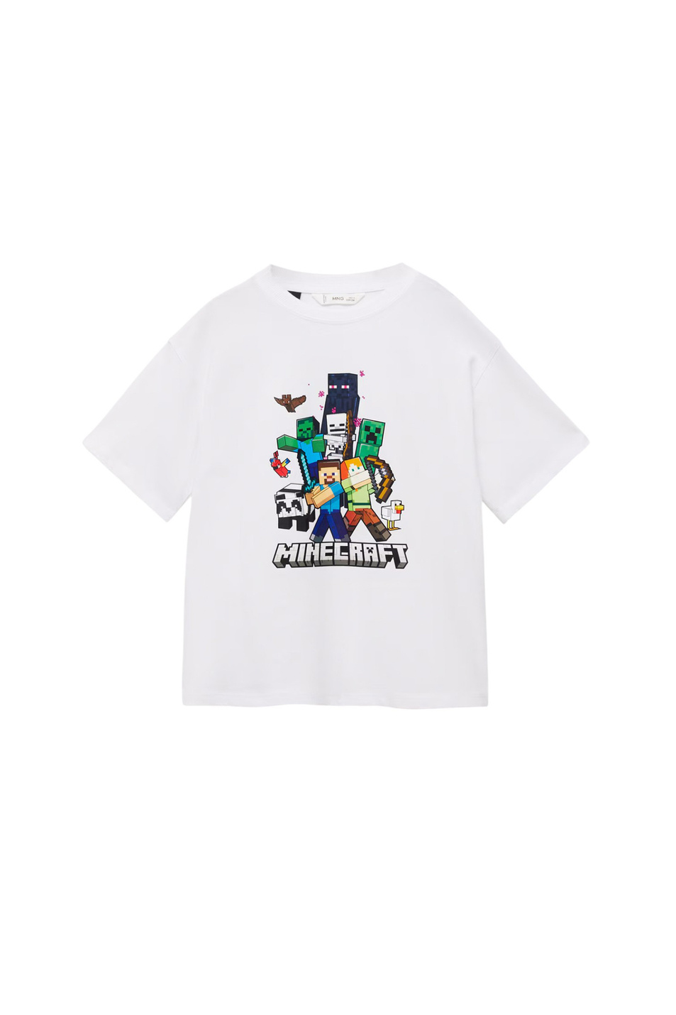 Мальчикам Mango Kids Футболка MINECREW из хлопка (цвет ), артикул 87005947 | Фото 1