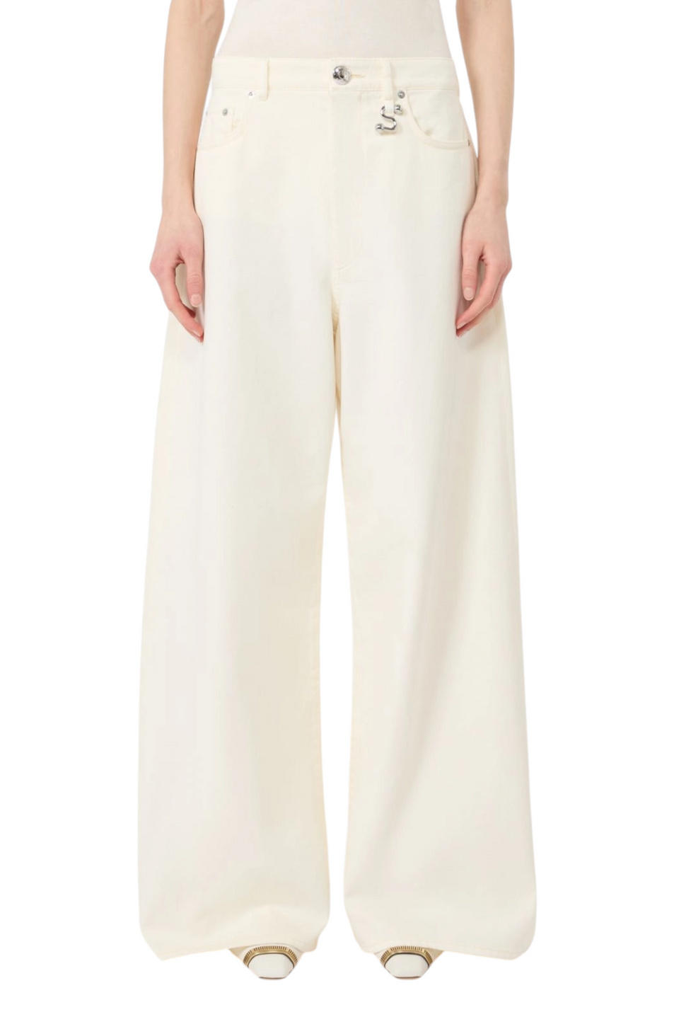 Женский Sportmax Джинсы SIAMESE из хлопка (цвет ), артикул 2622136025 | Фото 3