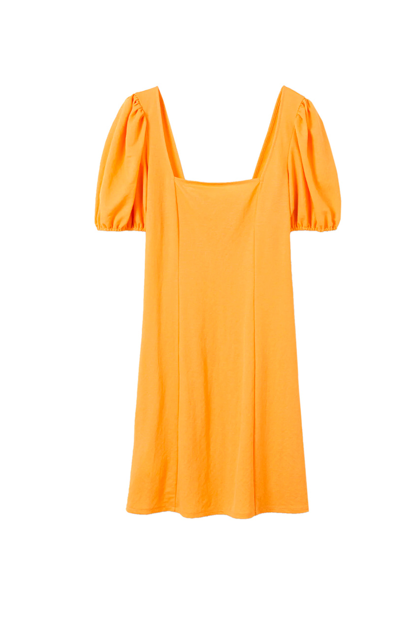 Платье TEORICA с пышными рукавами|Основной цвет:Желтый|Артикул:27927745 | Фото 1