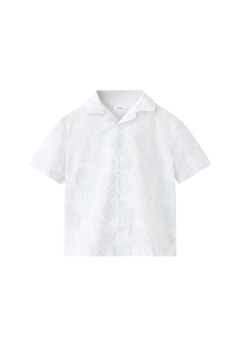 Малышам мальчикам Mango Kids Рубашка CORFU из хлопка (цвет ), артикул 27016729 | Фото 1