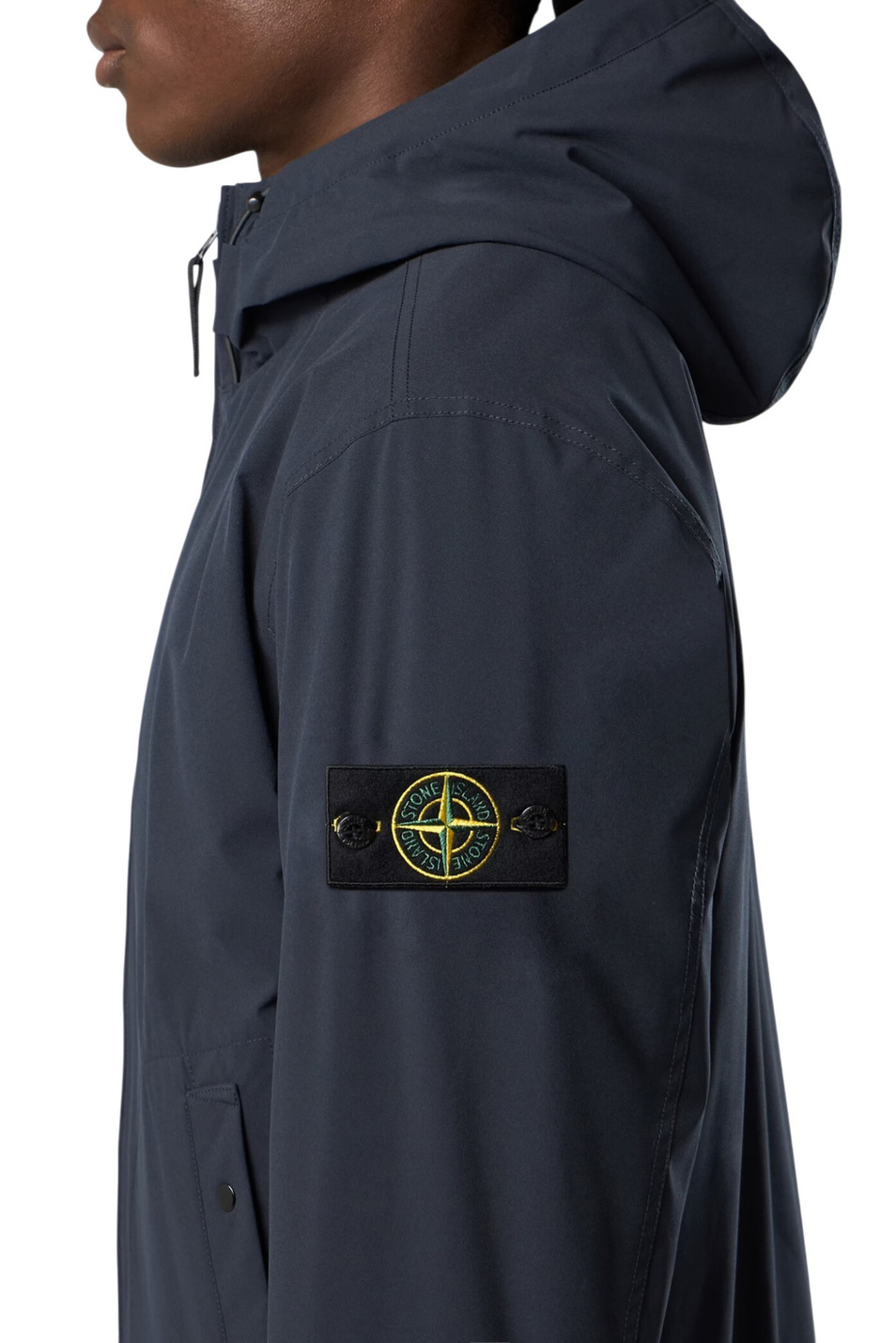 Мужской Stone Island Куртка из водоотталкивающей ткани с капюшоном (цвет ), артикул L1S154100108-S0A27 | Фото 5