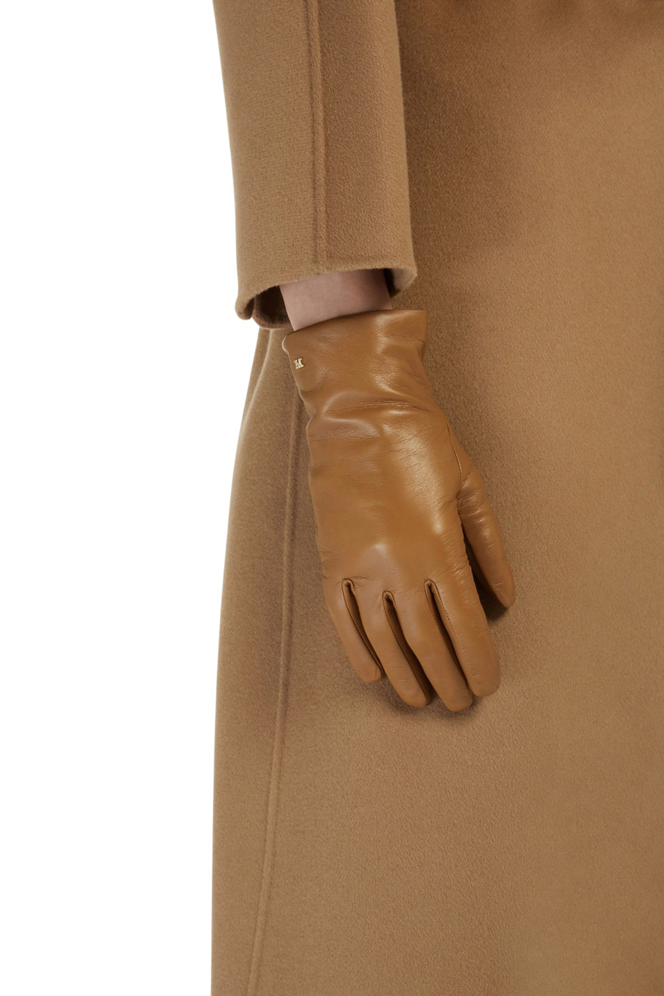 Женский Max Mara Перчатки SPALATO из натуральной кожи (цвет ), артикул 2524566021 | Фото 3