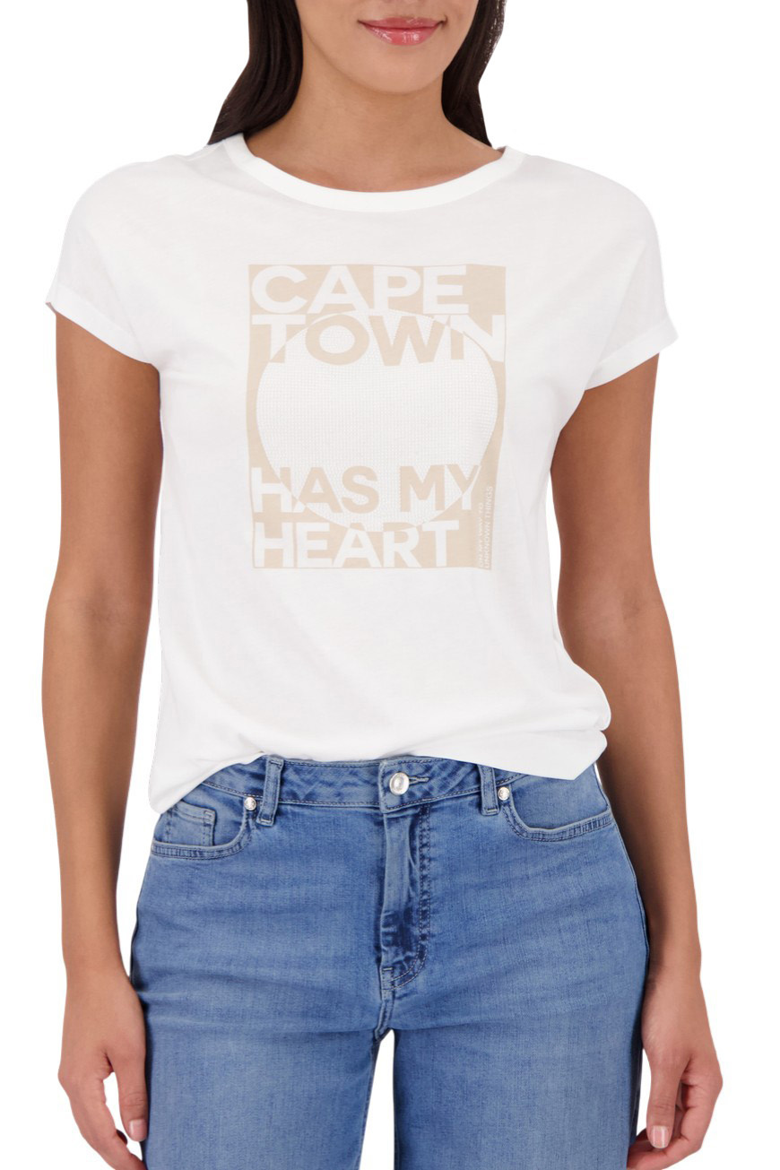 Женский Monari Футболка с отделкой стразами (цвет ), артикул 410156 | Фото 3