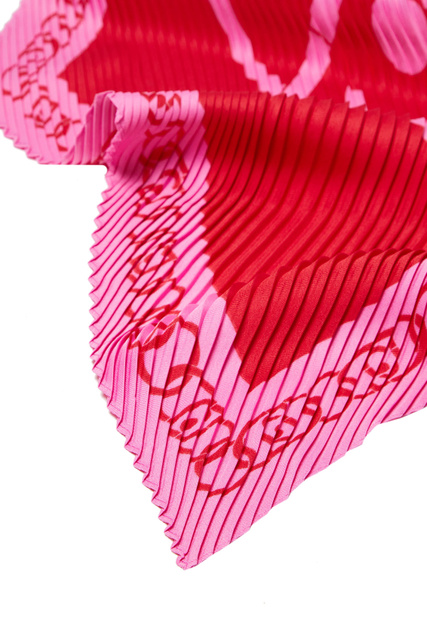 Плиссированный платок с логотипом|Основной цвет:Розовый|Артикул:2A3014T0300 | Фото 2