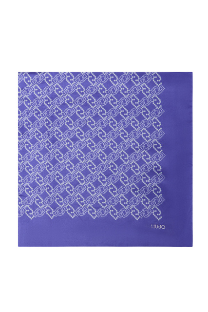 Платок с логотипом из страз|Основной цвет:Фиолетовый|Артикул:2A3012T0300 | Фото 1