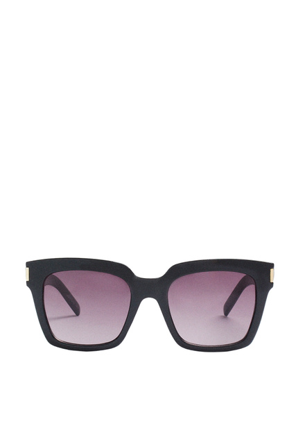 Солнцезащитные очки в квадратной оправе|Основной цвет:Черный|Артикул:193863 | Фото 2