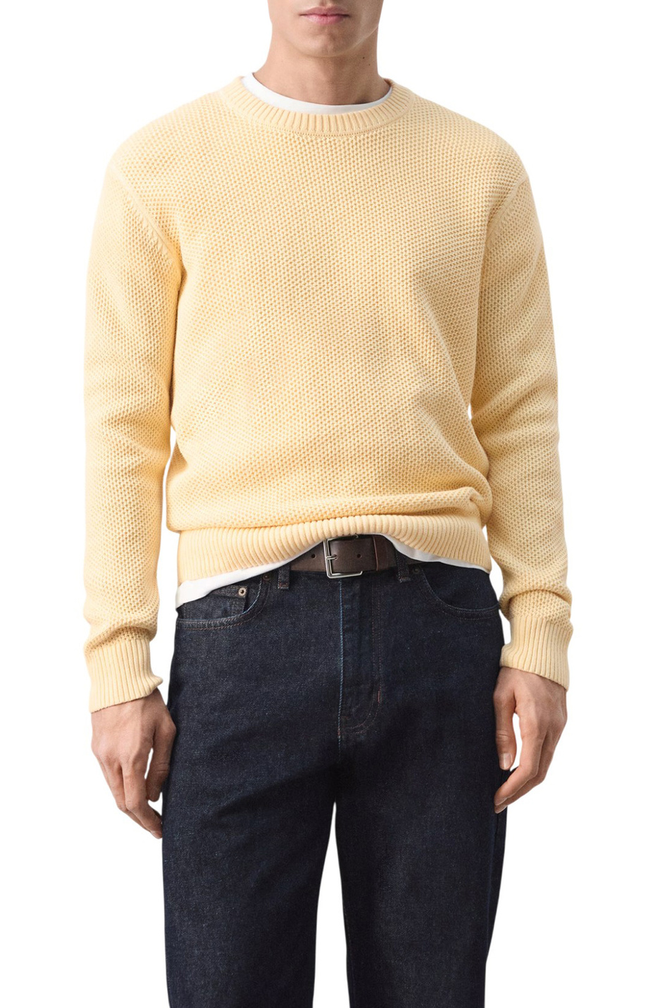 Мужской Mango Man Джемпер SALSA из смесового хлопка (цвет ), артикул 27004431 | Фото 3