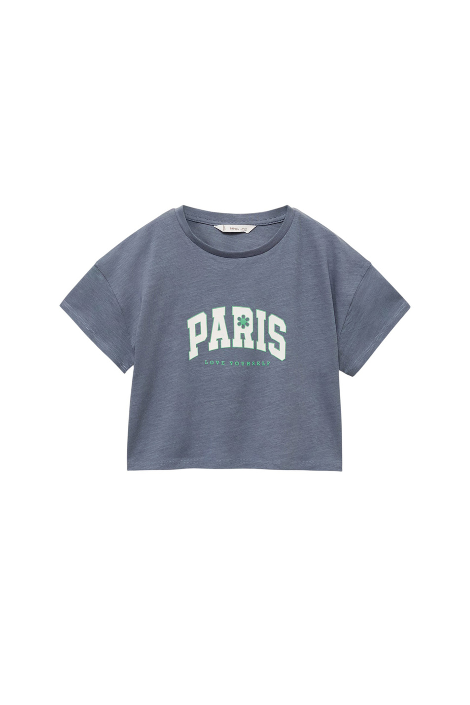 Футболка PARIS с принтом|Основной цвет:Синий Девочкам Mango Kids Футболка PARIS с принтом (цвет ), артикул 87026721 | Фото 1