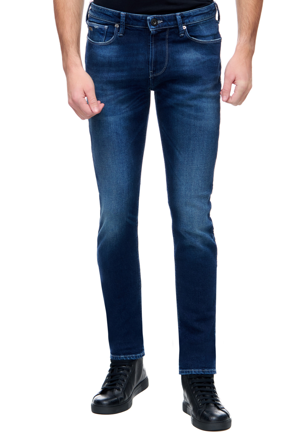 Мужской Emporio Armani Джинсы из эластичного хлопка (цвет ), артикул 6K1J06-1DH6Z | Фото 1