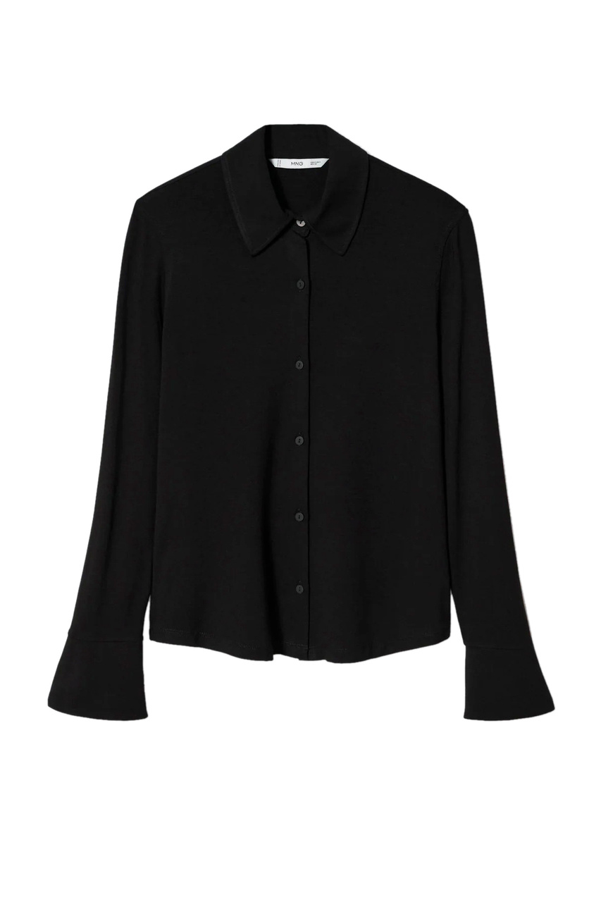 Рубашка однотонная CELIVI|Основной цвет:Черный|Артикул:47010446 | Фото 1