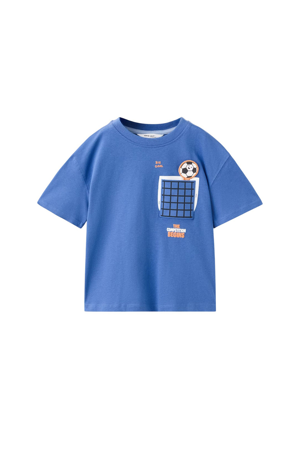 Мальчикам Mango Kids Футболка BALL из хлопка (цвет ), артикул 37011415 | Фото 1