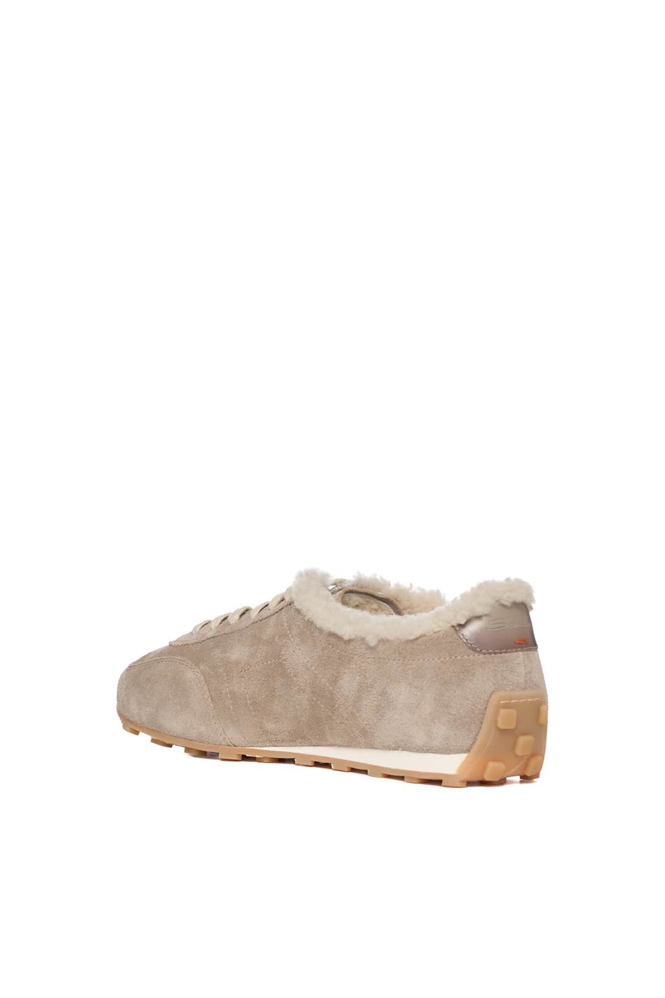 Женский Santoni Кроссовки GLOVEFUR из натуральной замши (цвет ), артикул WBGV61297BIFPDYXM45 | Фото 3