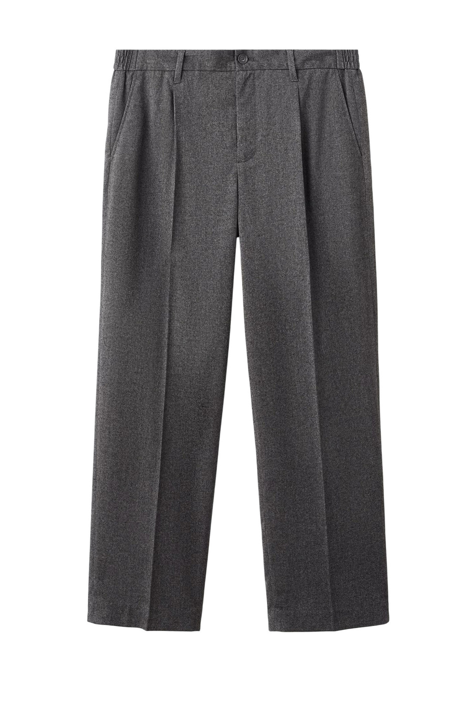 Брюки PIEDRA прямого кроя со складками|Основной цвет:Серый Мужской Mango Man Брюки PIEDRA прямого кроя со складками (цвет ), артикул 17017888 | Фото 1