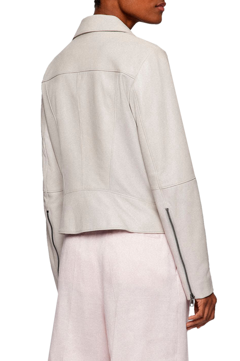 Женский BOSS Байкерская куртка из натуральной кожи (цвет ), артикул 50457105 | Фото 5