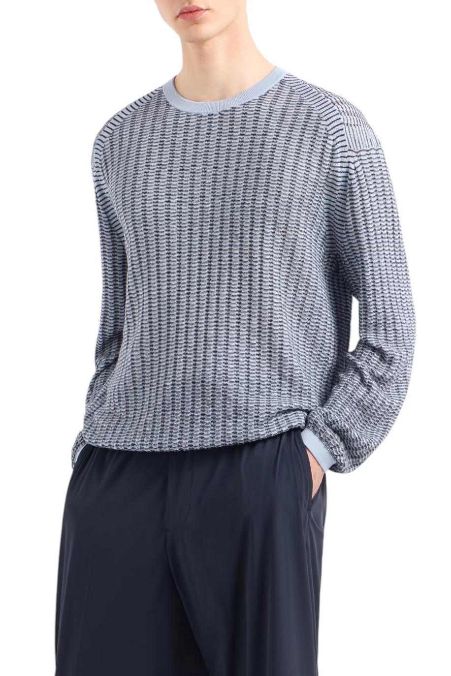 Мужской Emporio Armani Джемпер из смесовой шерсти (цвет ), артикул EM000895-AF14229 | Фото 3