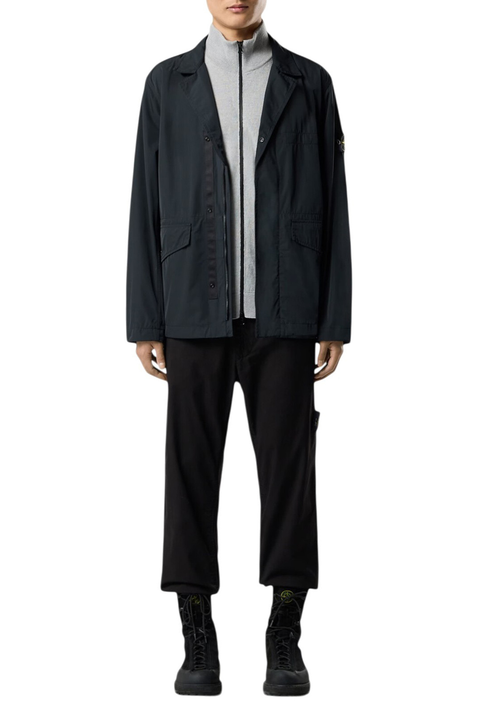 Мужской Stone Island Куртка-пиджак однотонная (цвет ), артикул L1S15A100001-S0026 | Фото 3