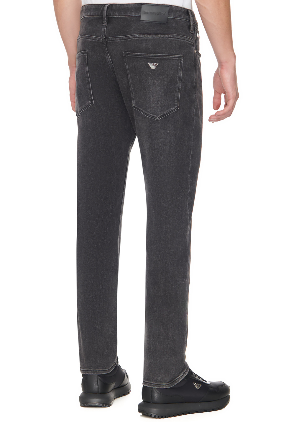 Мужской Emporio Armani Джинсы из смесового хлопка (цвет ), артикул 6R1J06-1DQYZ | Фото 4