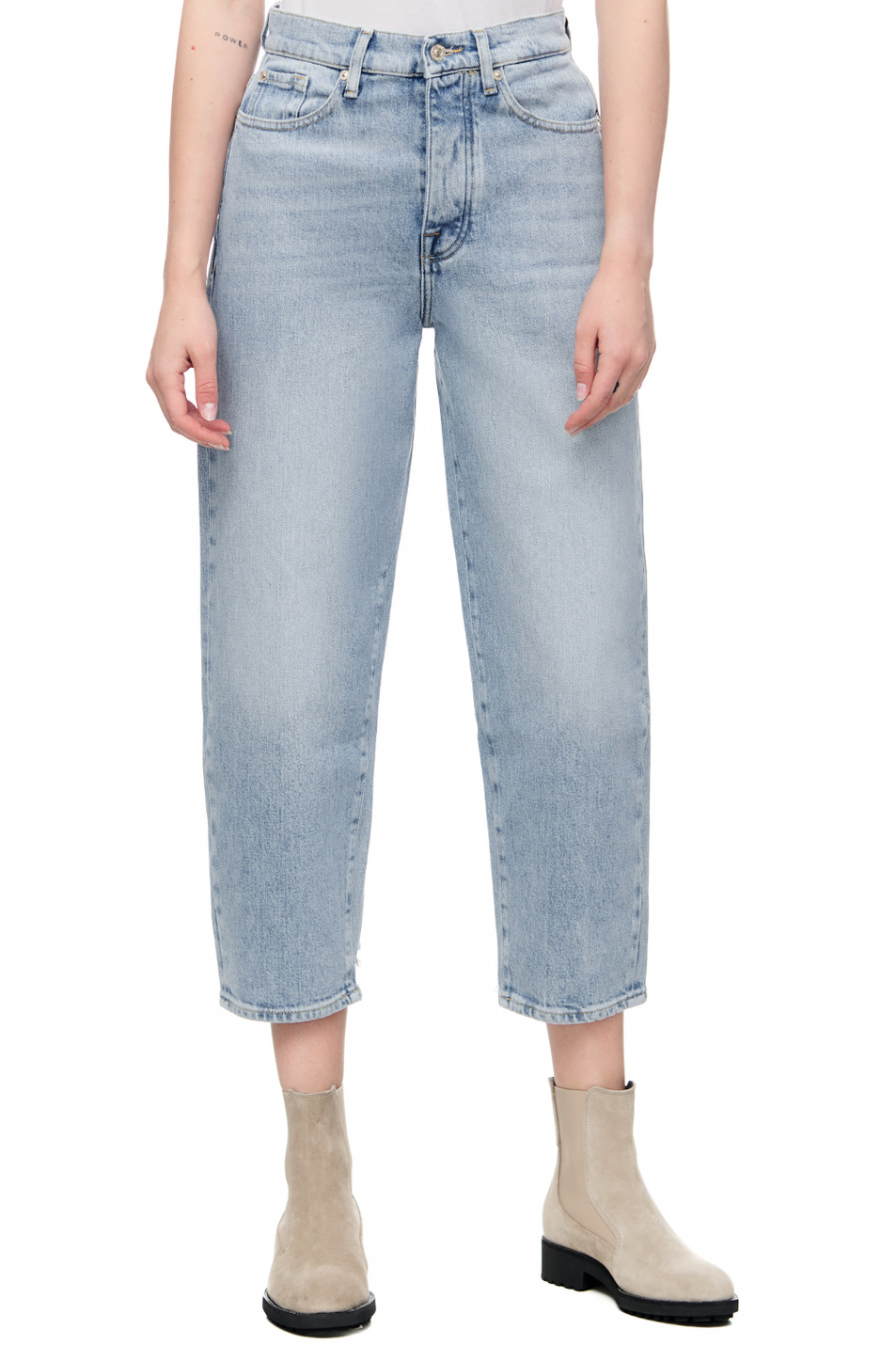 Женский 7 for all Mankind Джинсы DYLAN Airwave with Bitten Hem (цвет ), артикул JSDYC100AI | Фото 4