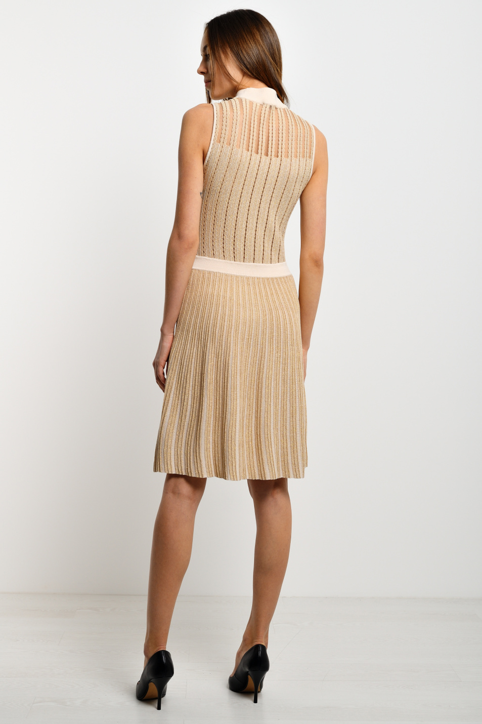 Emporio Armani Платье из смесовой вискозы с добавлением мерсеризованной нити (цвет ), артикул 3H2AT2-2M05Z | Фото 3