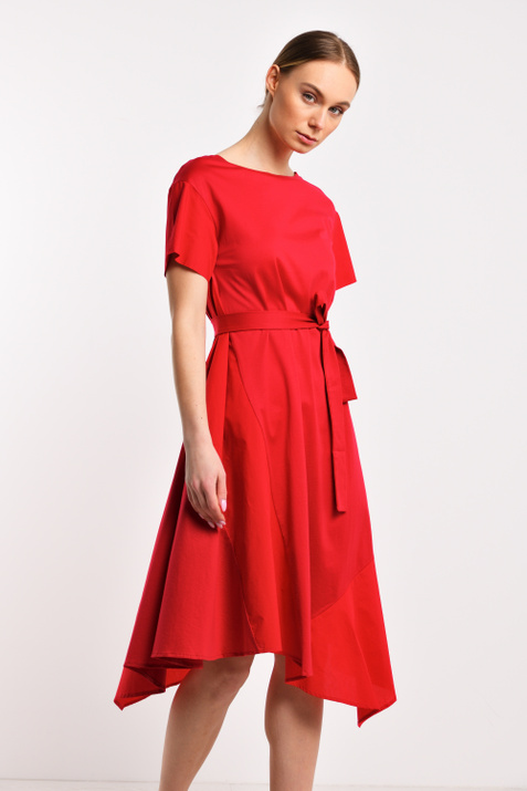 Weekend Max Mara Платье из натурального хлопка PALAZZI (Красный цвет), артикул 56210601 | Фото 3