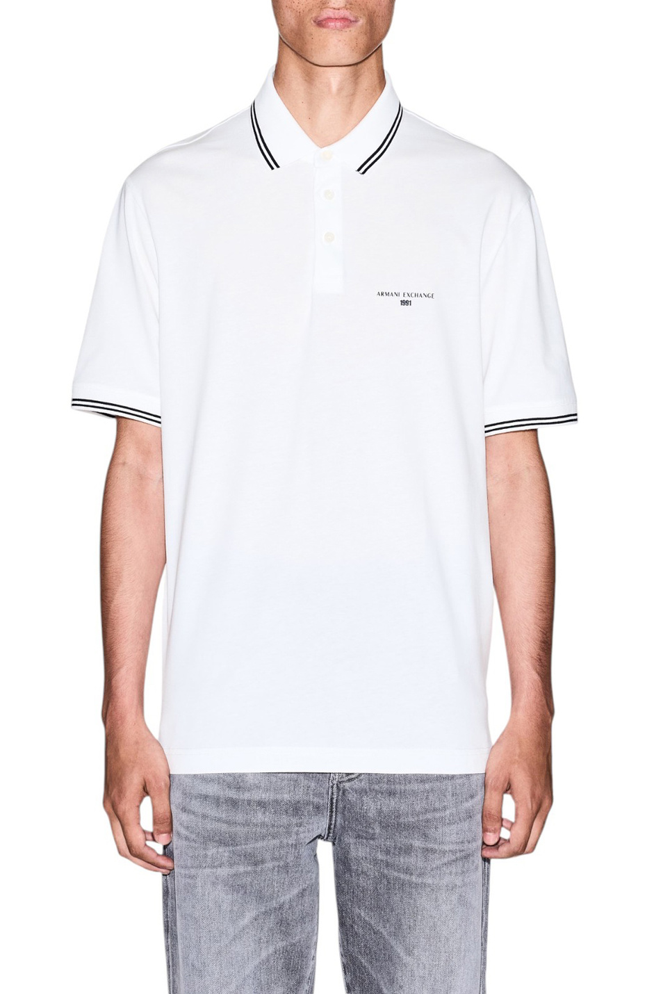 Мужской Armani Exchange Поло из хлопка (цвет ), артикул XM000993-AF10361 | Фото 3