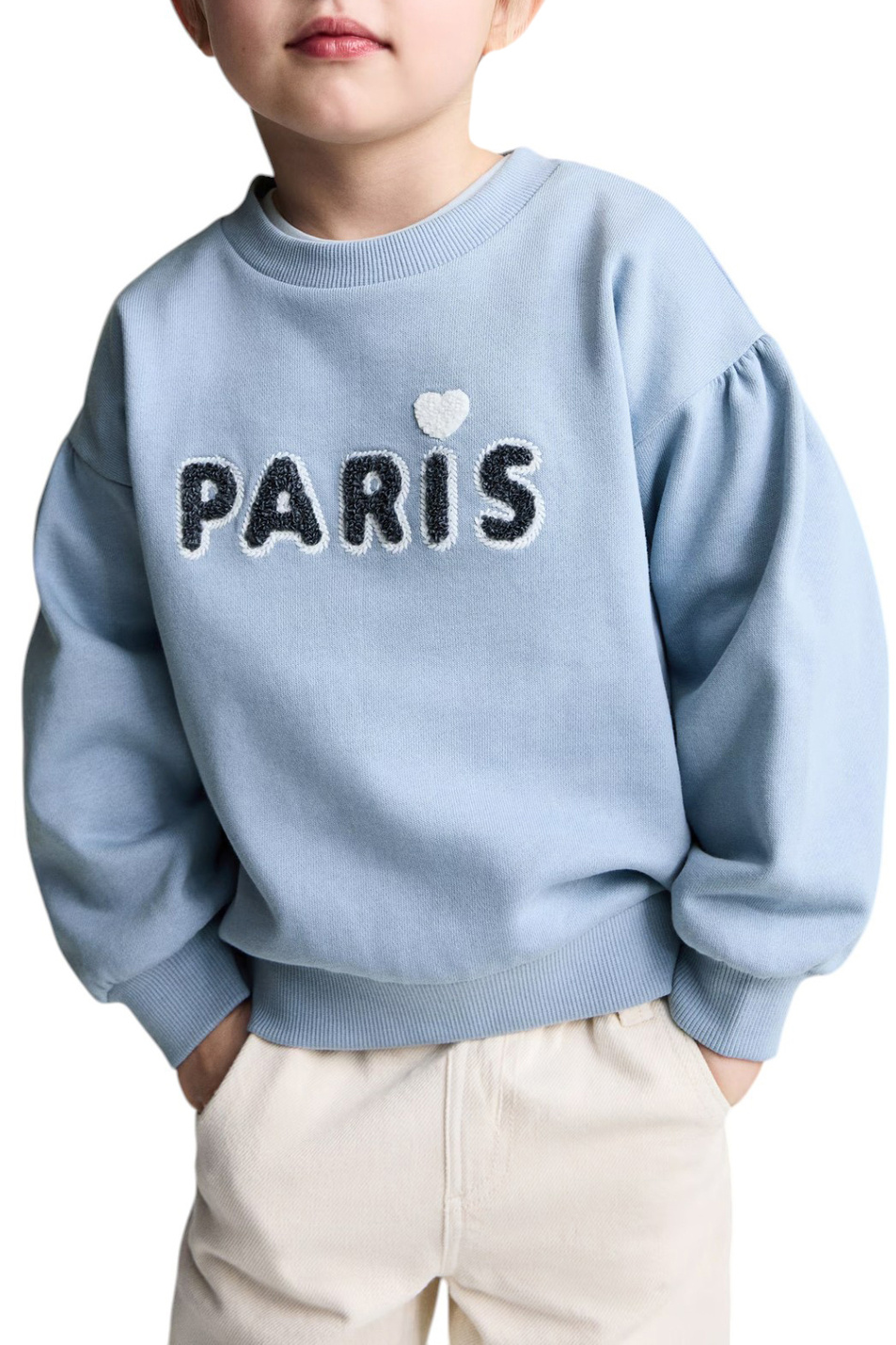 Девочкам Mango Kids Свитшот PARIS из хлопка (цвет ), артикул 87033647 | Фото 4