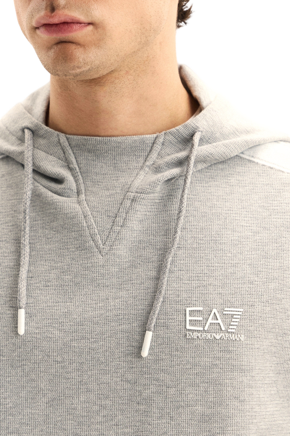 Unisex EA7 Худи из эластичного хлопка с логотипом (цвет ), артикул 7X000705-AF23079 | Фото 6