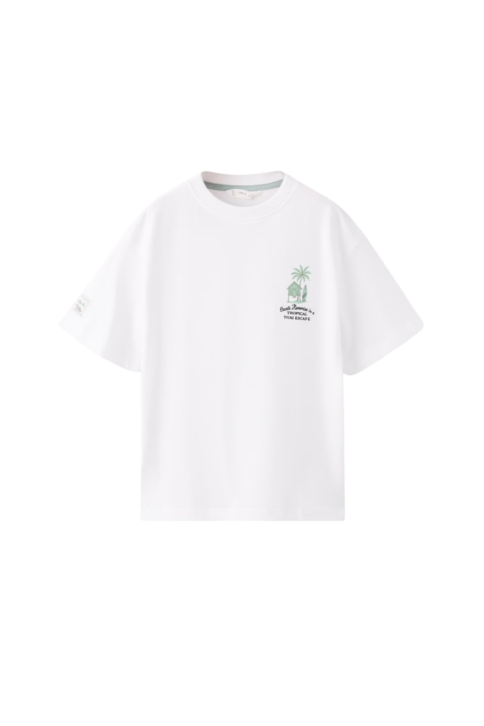 Мальчикам Mango Kids Футболка MTROPIC из хлопка (цвет ), артикул 27045968 | Фото 1
